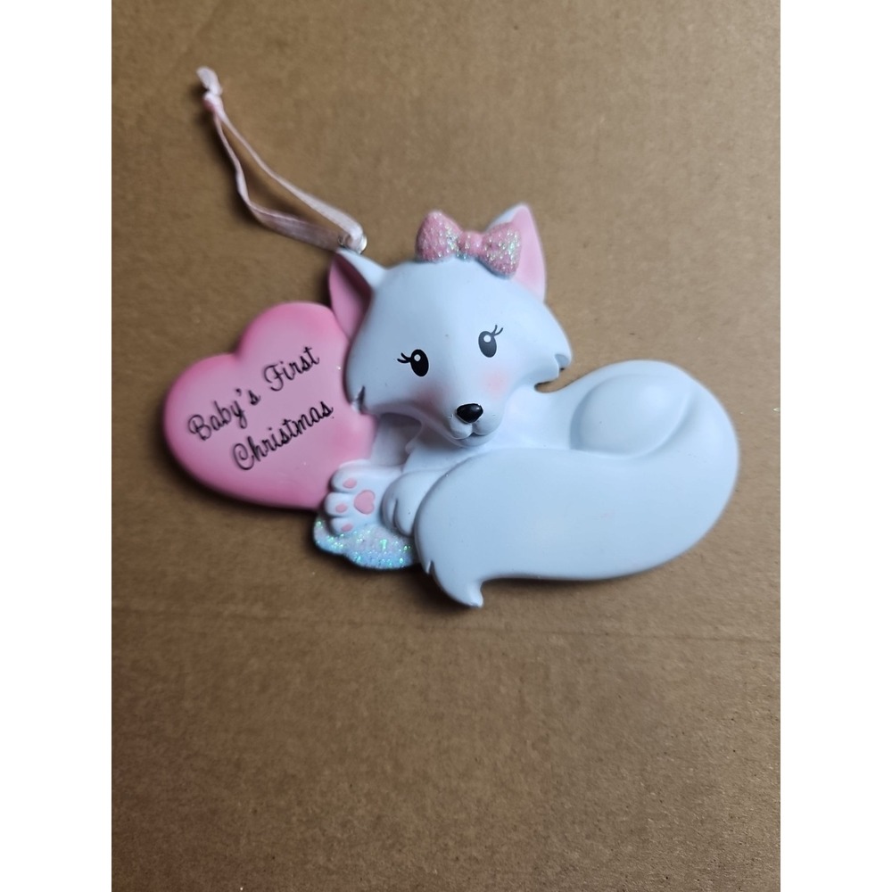 Baby Girls‎ First Christmas Personalized Baby Girl Christmas Ornament.Super Cute